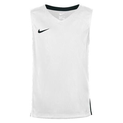 Nike kinder basketbal tanktop - wit/zwart - maat m