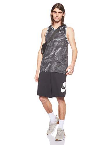 Débardeur Sportif Floral Nike pour Hommes - Noir/Blanc, XL 4/7