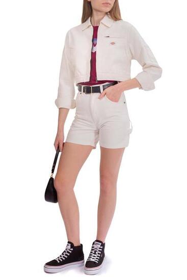 Bermuda e pantaloncini da donna Dickies Duck canvas bianchi