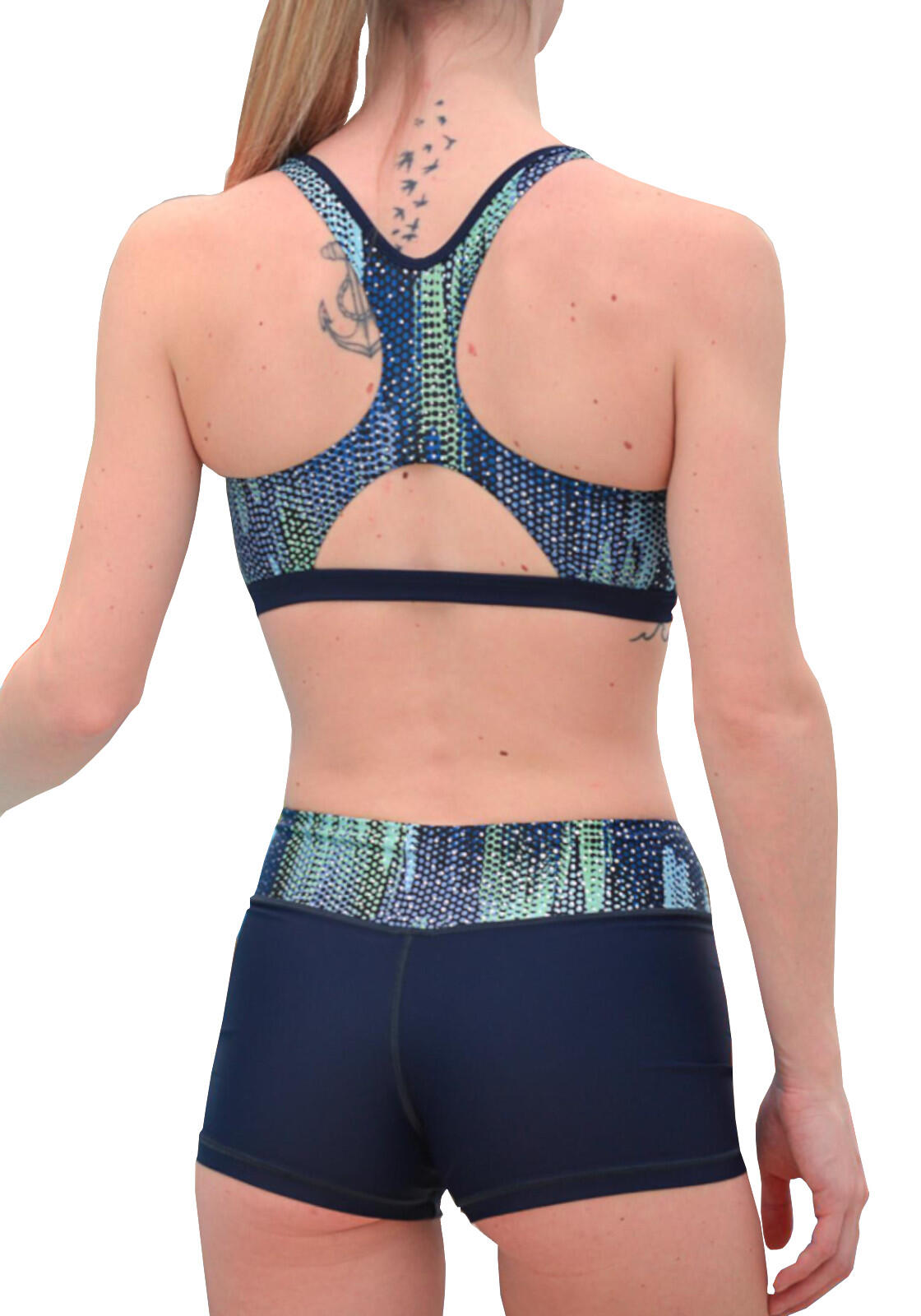 COSTUME BIKINI COL BLUE 2/2