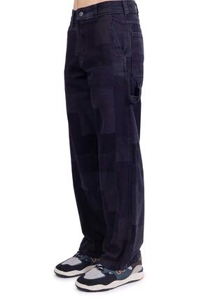 Pantalon carpenter - Workwear - Homme - Relaxed, jacquard - 874 Garyville - Noir