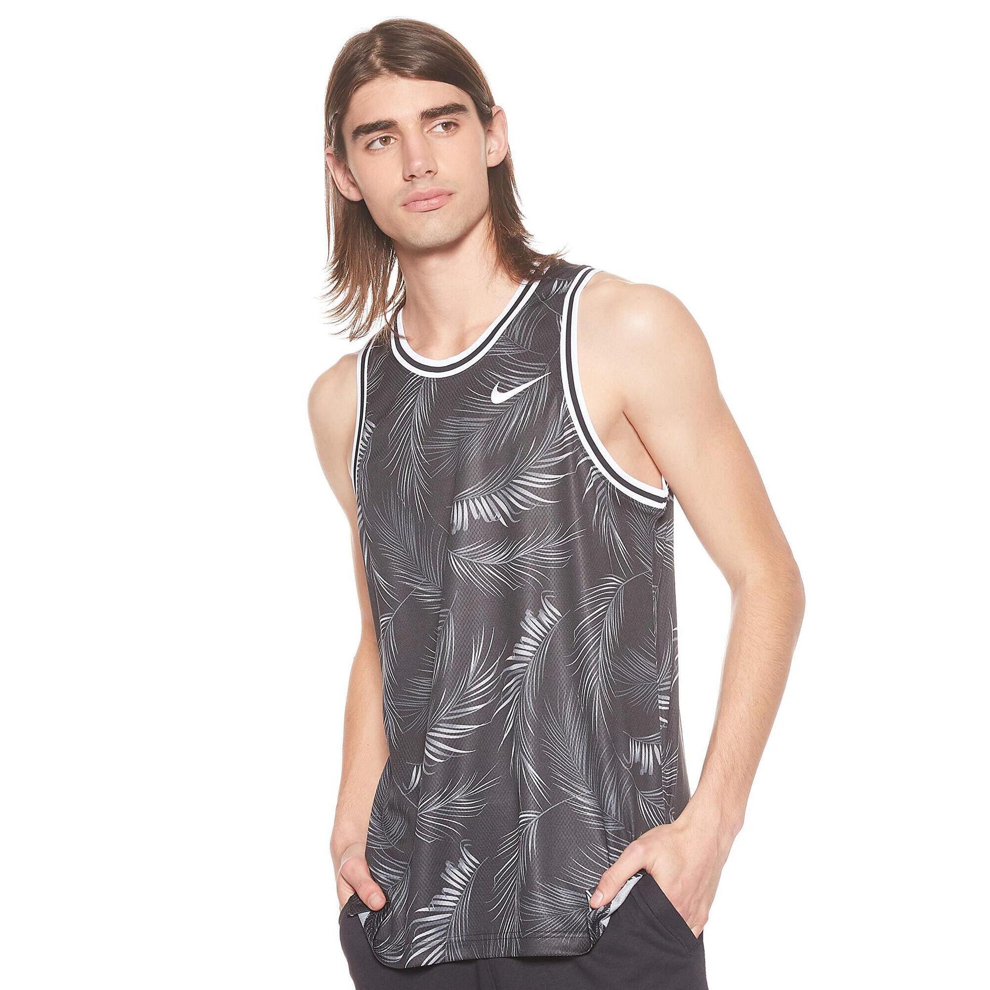 Nike - Débardeur De Sport Floral Dri-fit Pour Hommes Nike - Noir/blanc, 2xl - Débardeur - Blanc|multicolore|noir - Decathlon