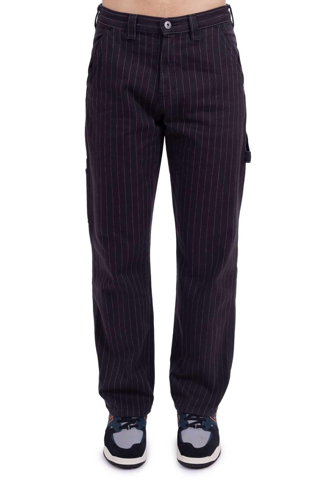Pantaloni cargo uomo Service in gessato 2/6
