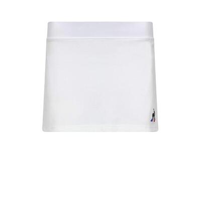 Gonna da Tennis N°2W per Donna Le Coq Sportif in Bianco Ottico Nuovo XXS