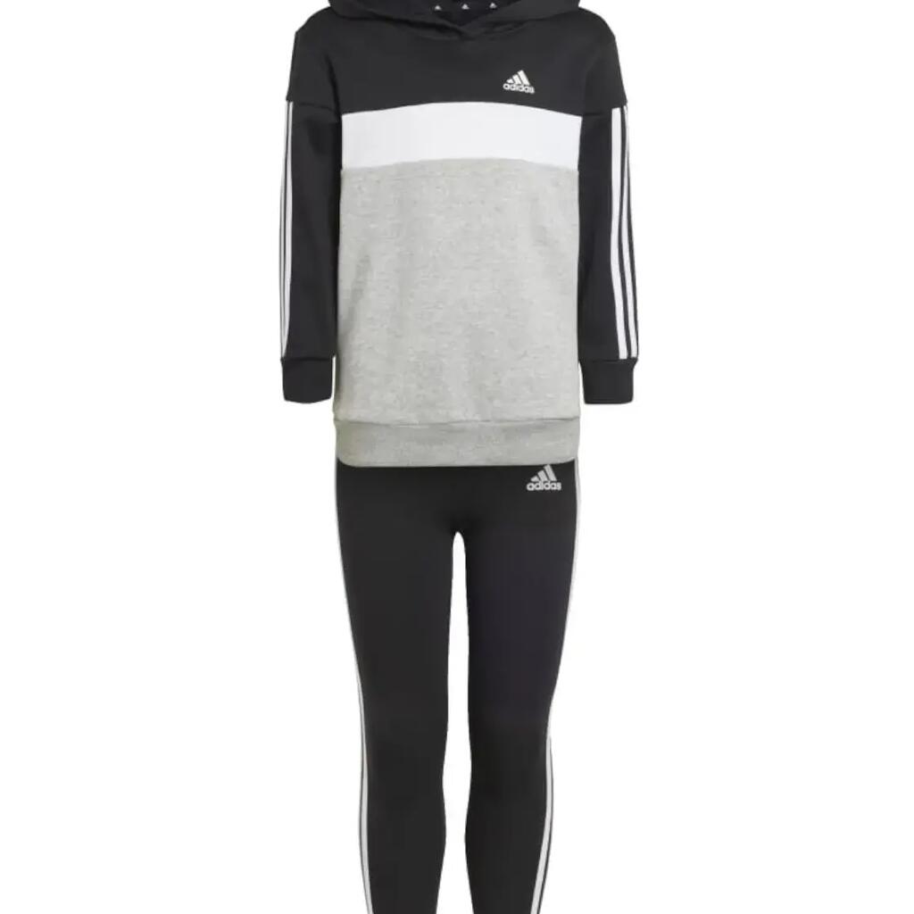 Tracksuit adidas Kids 3-Stripes Tiberio Black Grey White