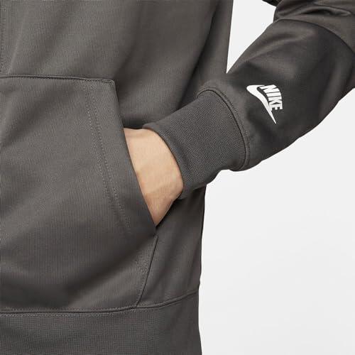 NIKE Sportswear Full Zip Sweatshirt Olive > to translate in French 3/5