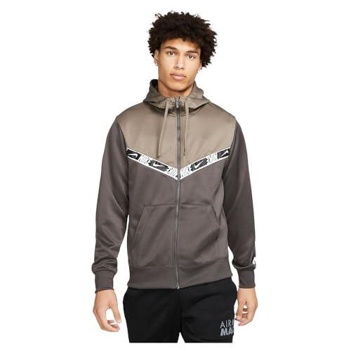 Nike full zip hoodie olijf - comfortabel sweatshirt voor mannen