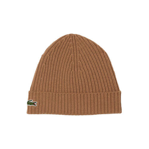 Gorro Marrón Lacoste de Canalé de Lana Cepillada Cookie 3/4