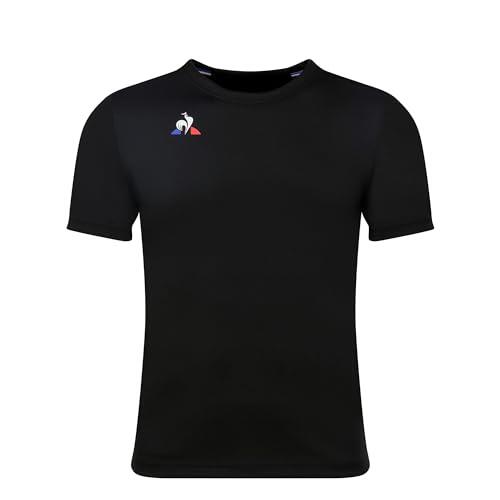 Le Coq Sportif - Le Coq Sportif T-shirt D'Entraînement Rugby Pour Hommes - Noir, 100% Coton - Maillot De Gardien - Noir - Decathlon