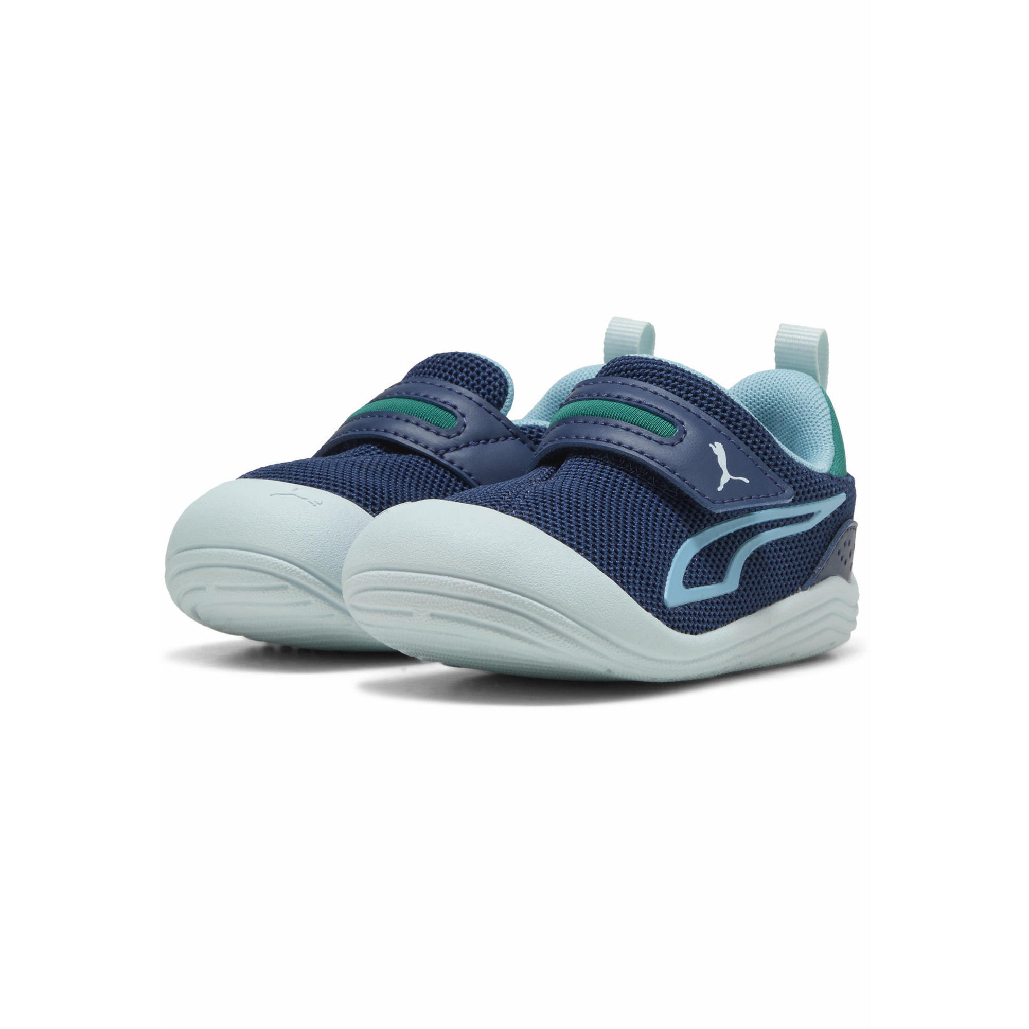 Sneakersy dla małych dzieci Kitten Mesh V PUMA Persian Blue Aqua Wild Green