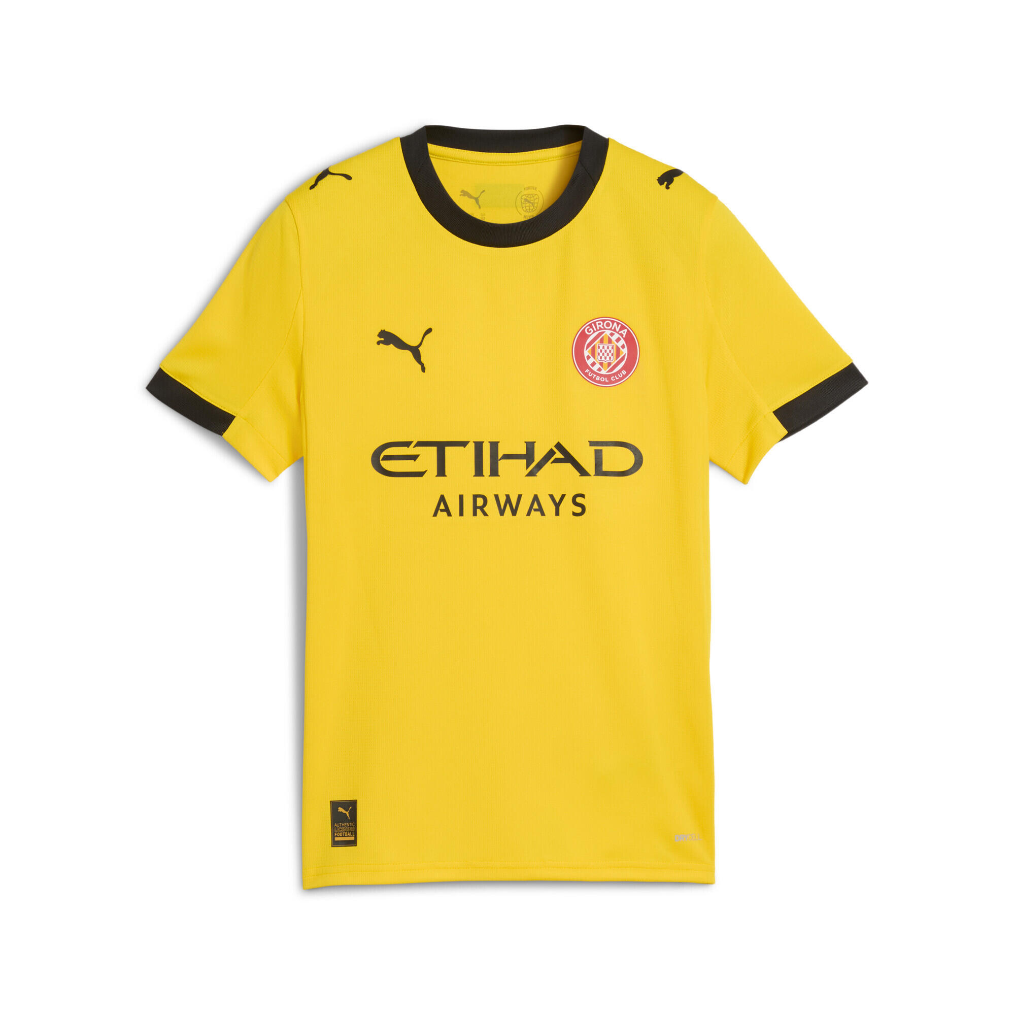 PUMA Maglia gara Away Girona FC 25/26 per ragazzi PUMA Faster Yellow Red