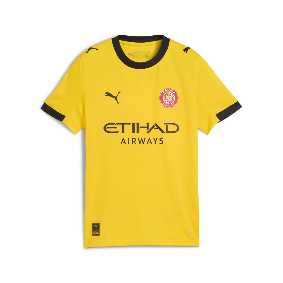 Młodzieżowa koszulka wyjazdowa Girona FC 25/26 PUMA Faster Yellow Red