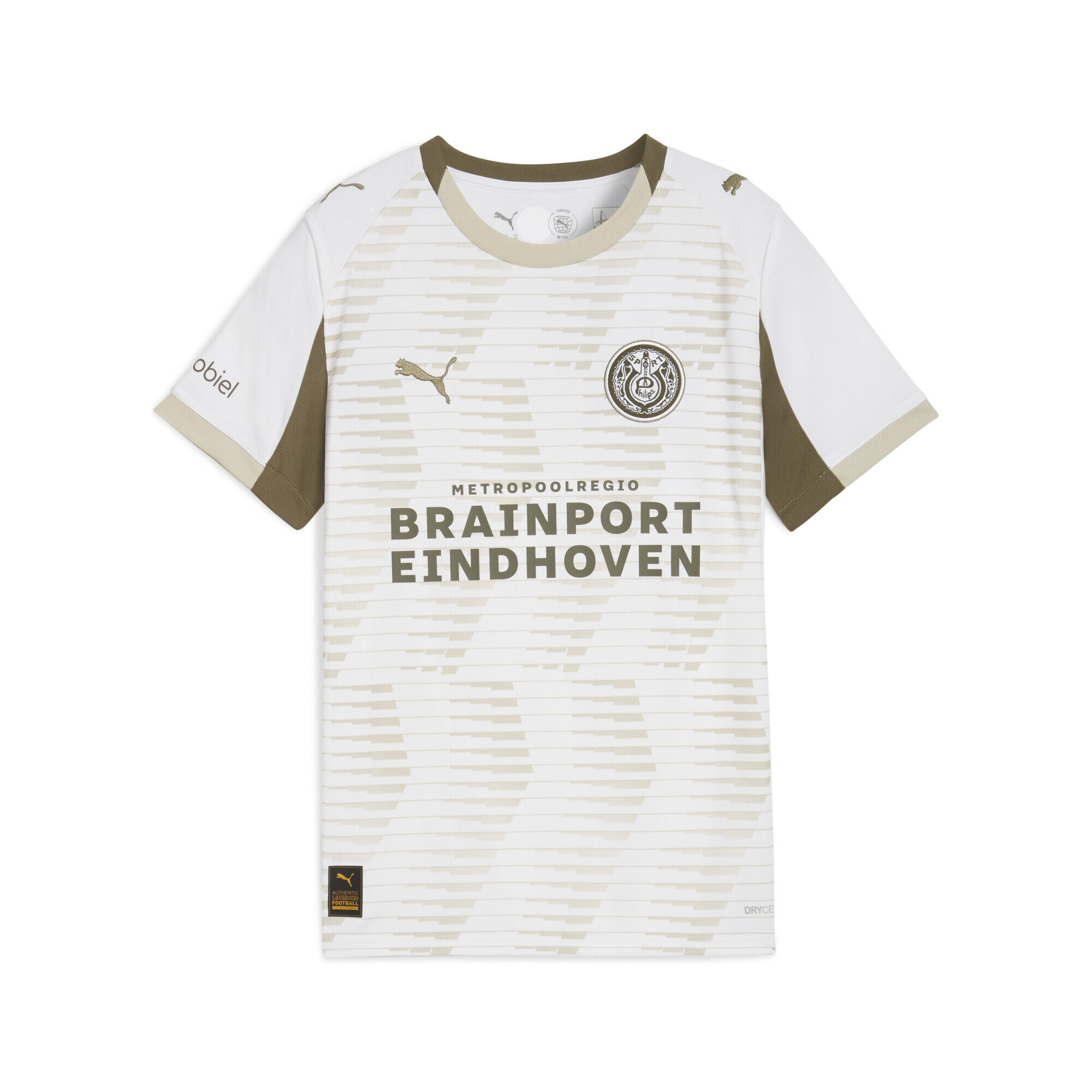 Puma - Maillot Third 25/26 Psv Eindhoven Enfant Et Adolescent Puma - T-shirt Manches Courtes - Beige|blanc - Decathlon