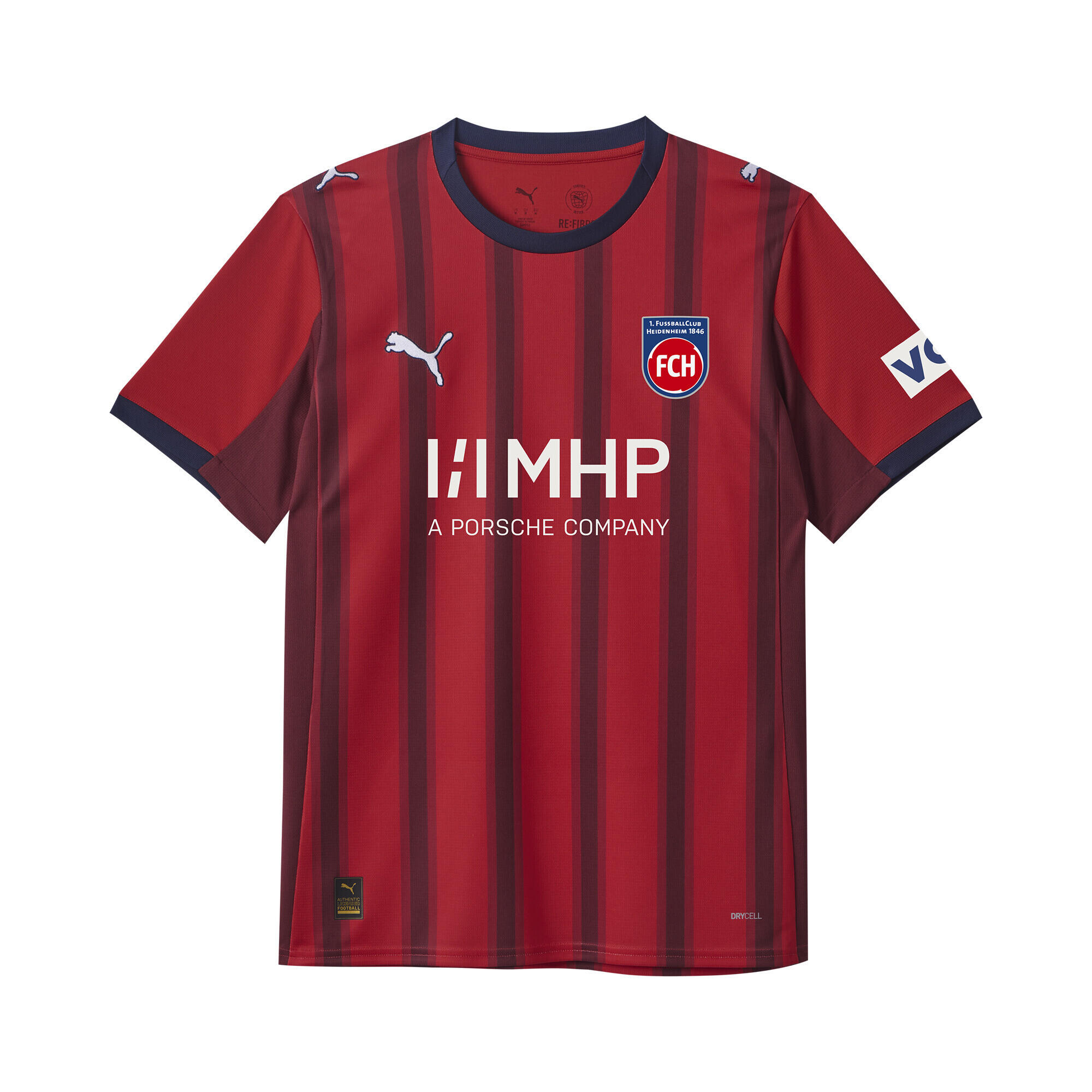 Męska koszulka domowa FC Heidenheim 25/26 PUMA Red Team Regal