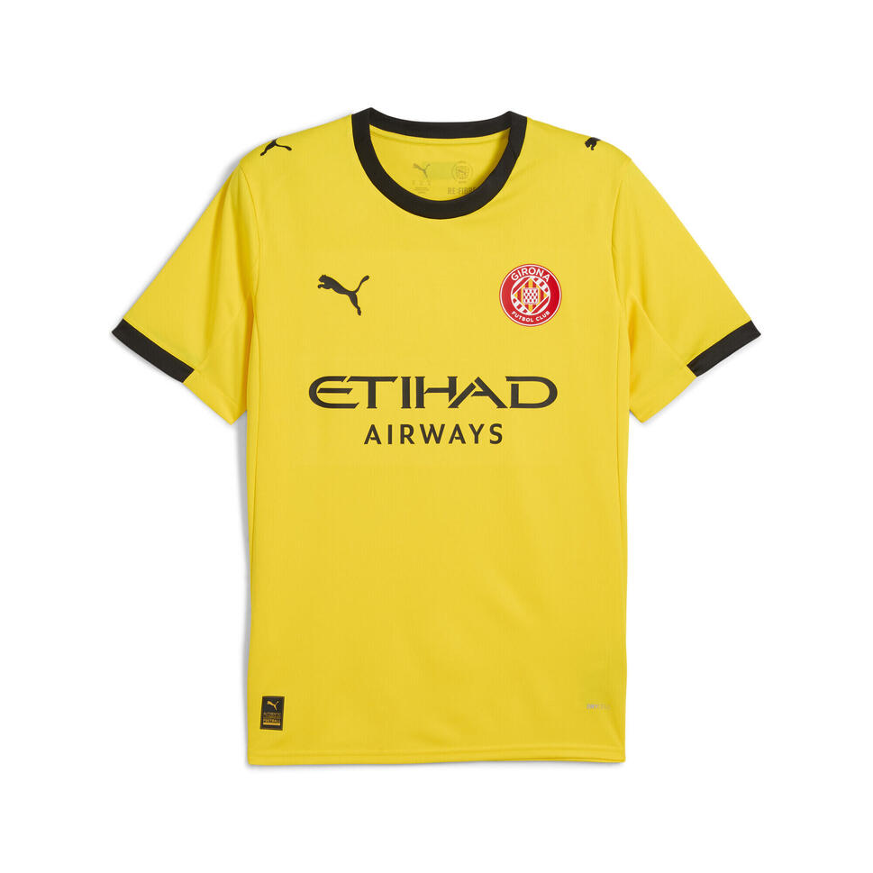 Męska koszulka wyjazdowa Girona FC 25/26 PUMA Faster Yellow Red