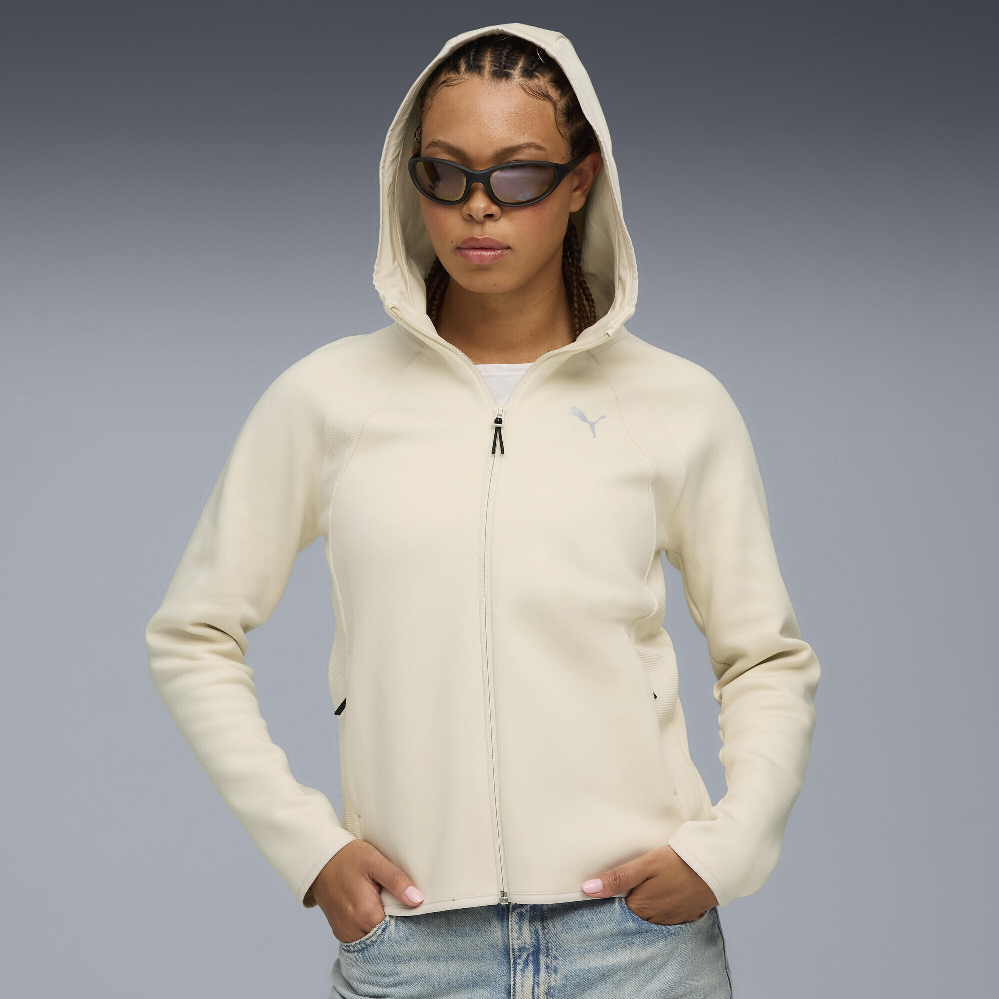 Sweat à capuche  zippé Evostripe Femme PUMA 2/7
