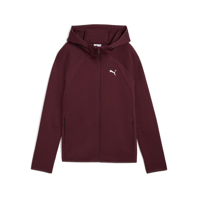 Damska rozpinana bluza Evostripe z kapturem PUMA Ruby Shimmer Red