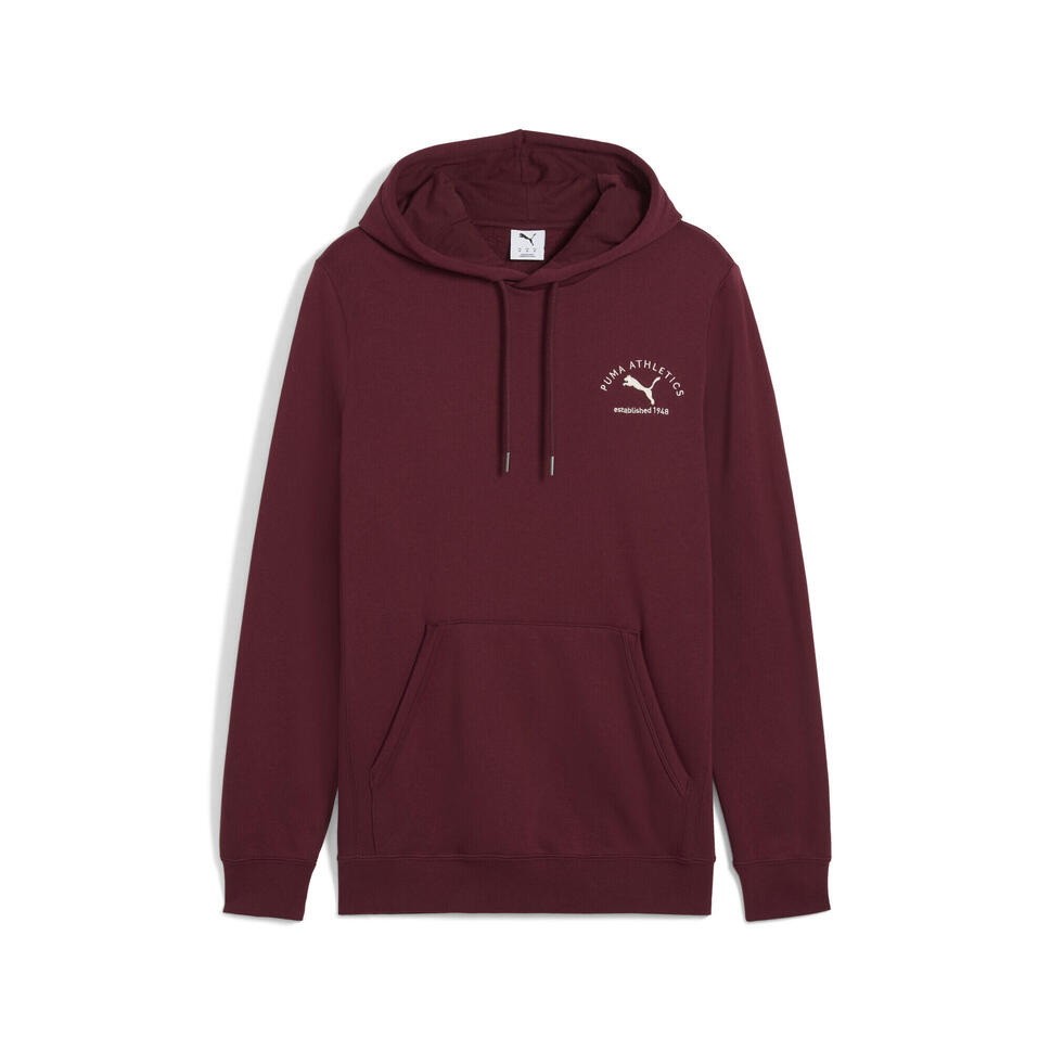 Męska bluza z kapturem PUMA Class z grafiką PUMA Ruby Shimmer Red