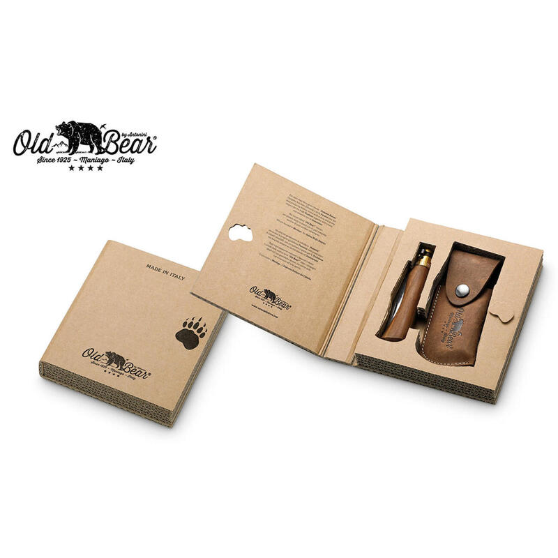 Nóż składany Antonini Walnut M z etui w pudełku prezentowym