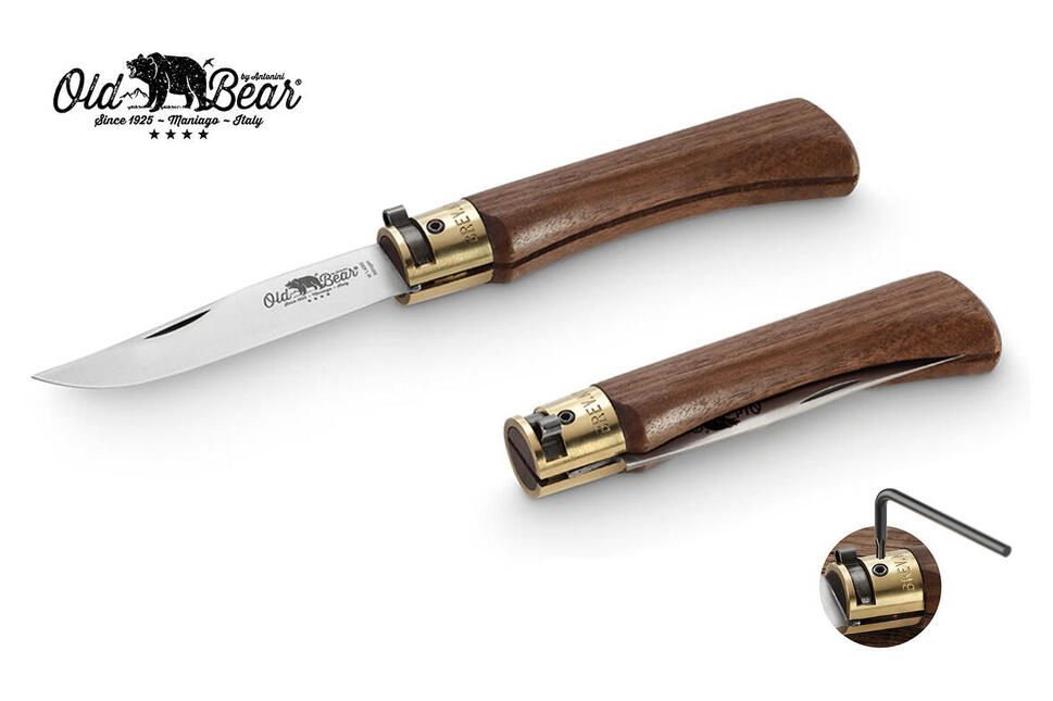 Nóż składany Antonini Walnut M z etui w pudełku prezentowym