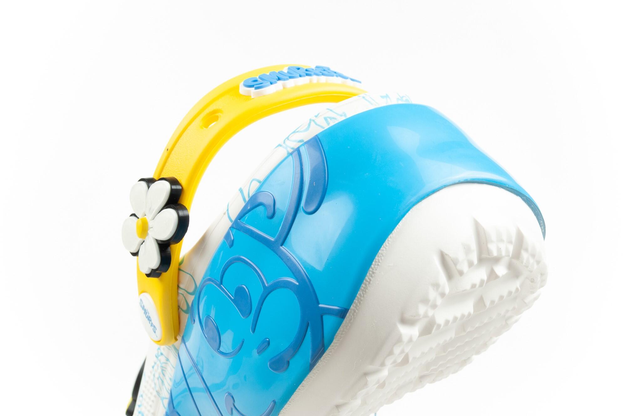 Sandales compensées pour femmes Crocs Smurfs sur plateforme Schtroumpfs 5/7