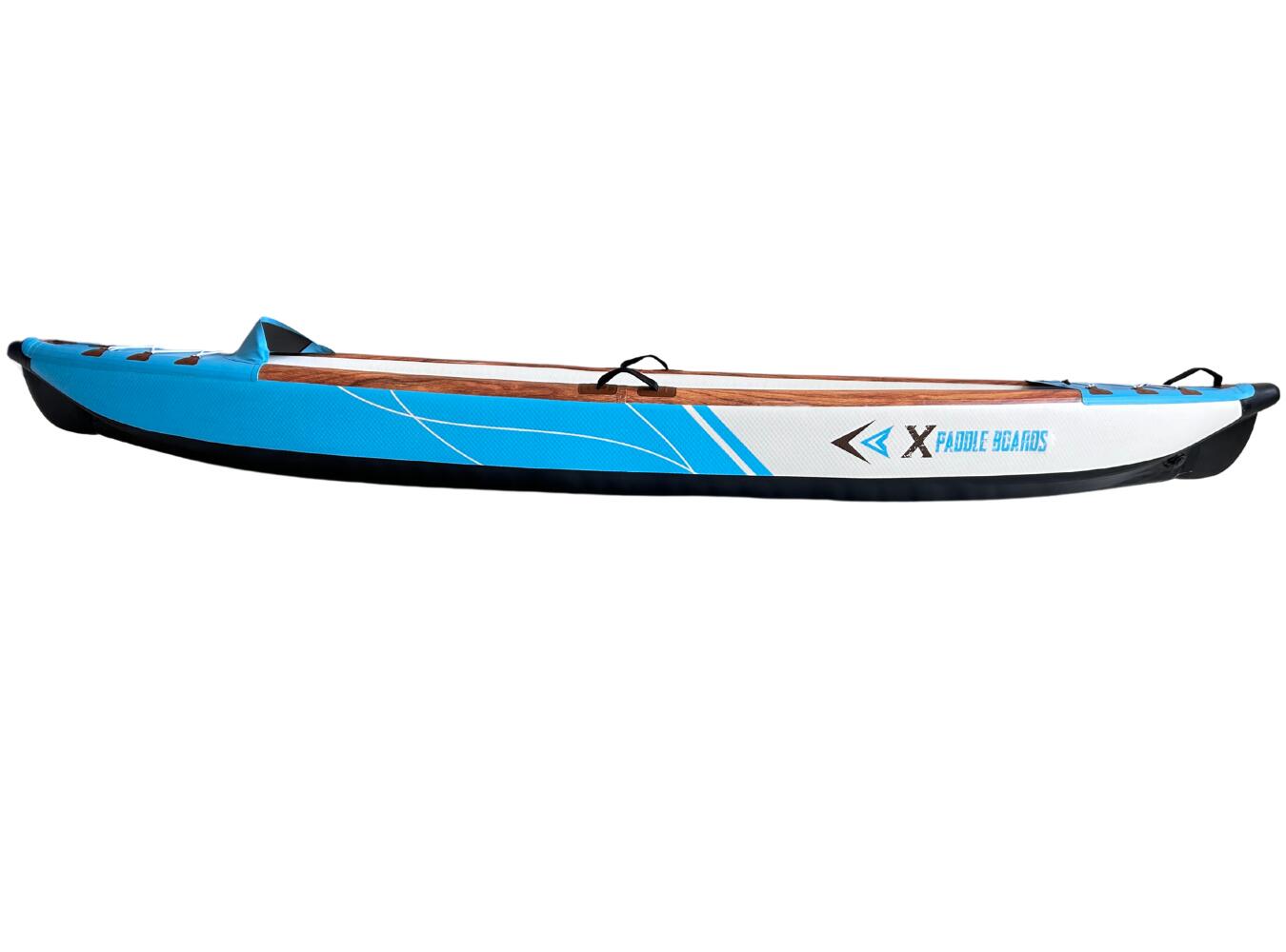 Canoa Kayak Gonfiabile 1 posto Dropstitch 366c cm K-BLUE – PACCHETTO COMPLETO 6/8