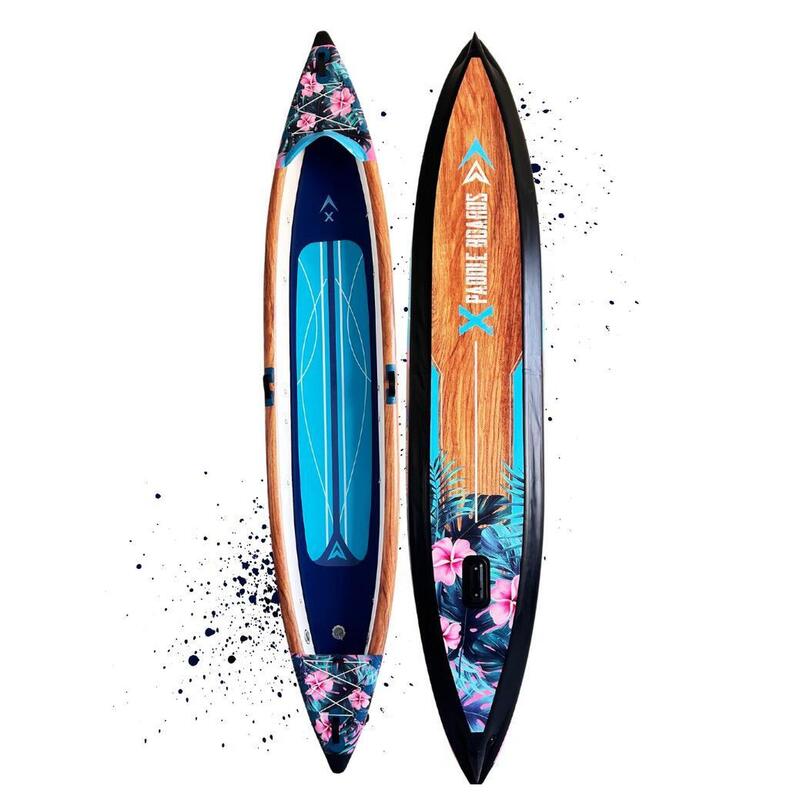 Canoe-kayak gonflabil pentru 2 persoane dropstitch 470 x 80 x 42 cm K-Hawaii