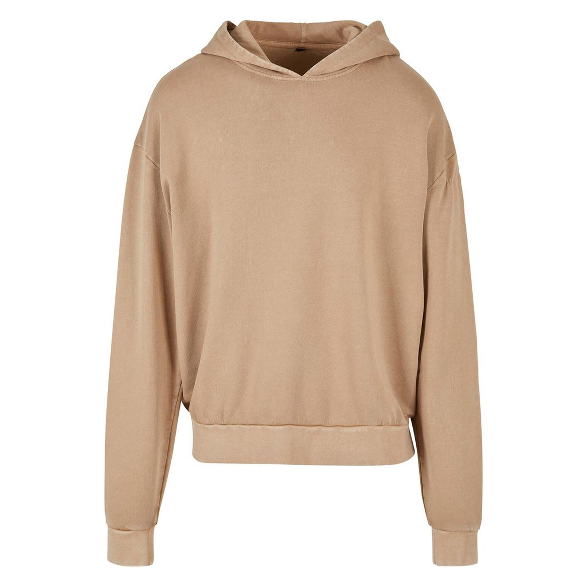 Build Your Brand Mens Acid Wash Oversized Hoodie