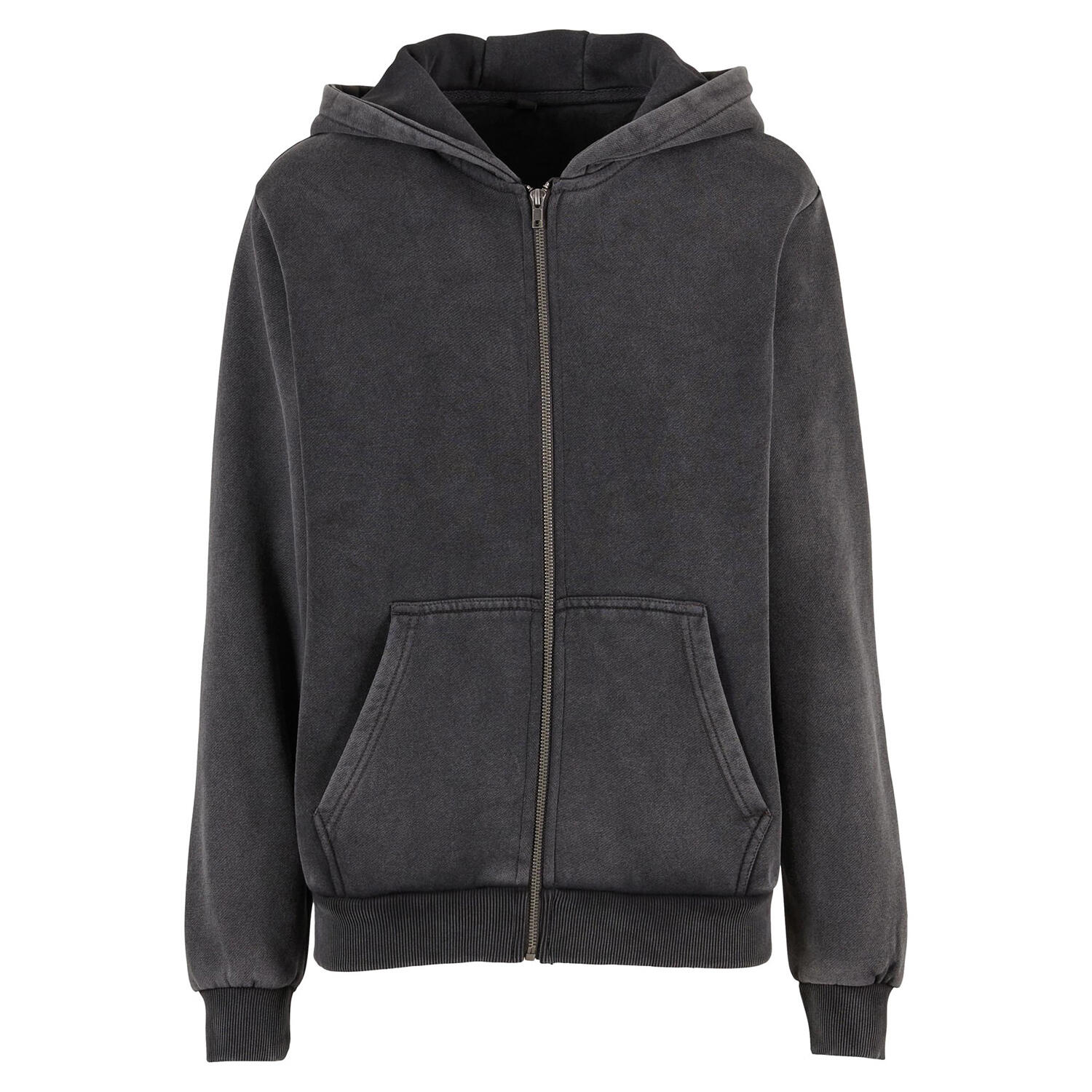 Build Your Brand Womens/Ladies Vintage Heavy Full Zip Hoodie