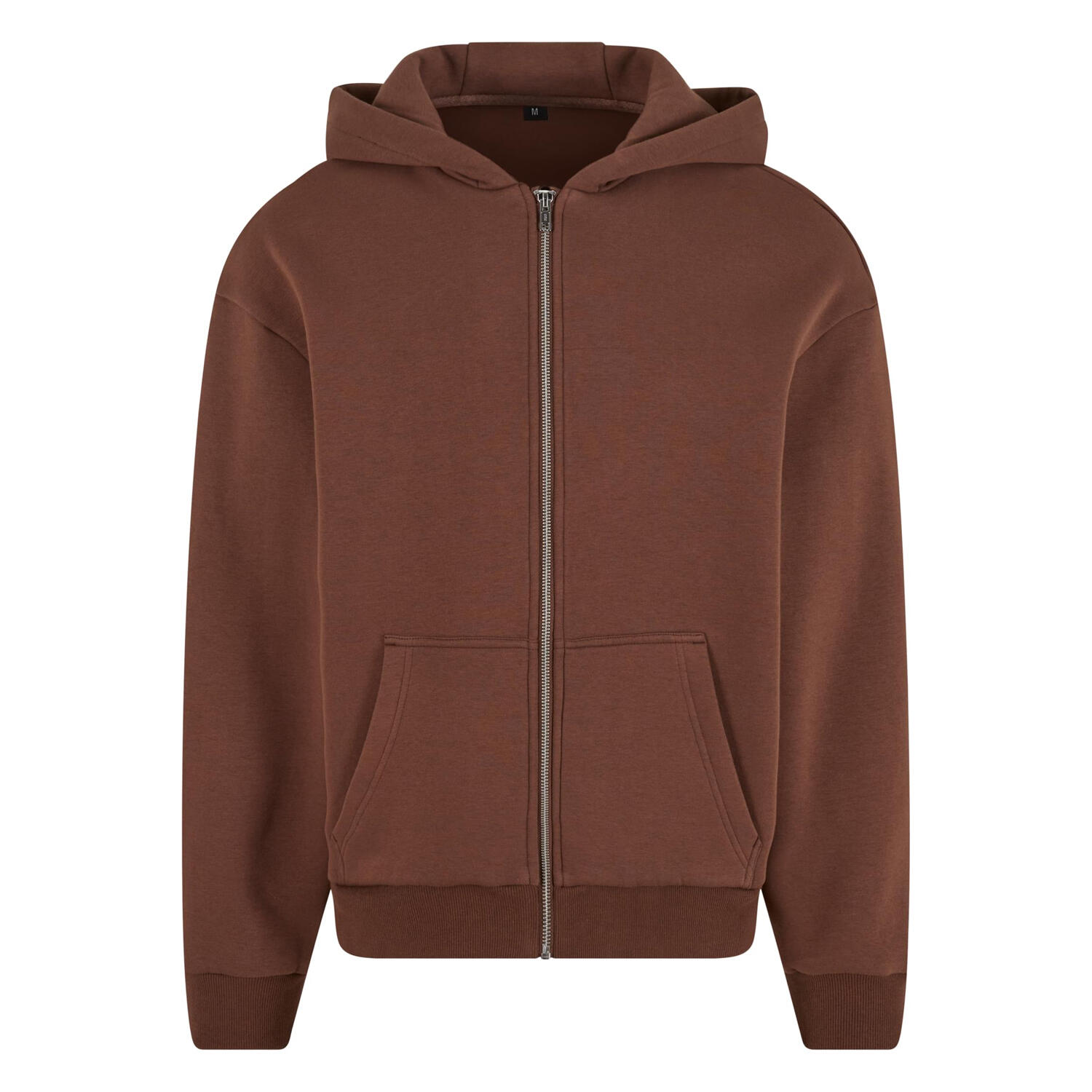 Build Your Brand Unisex Adult Fluffy Full Zip Hoodie