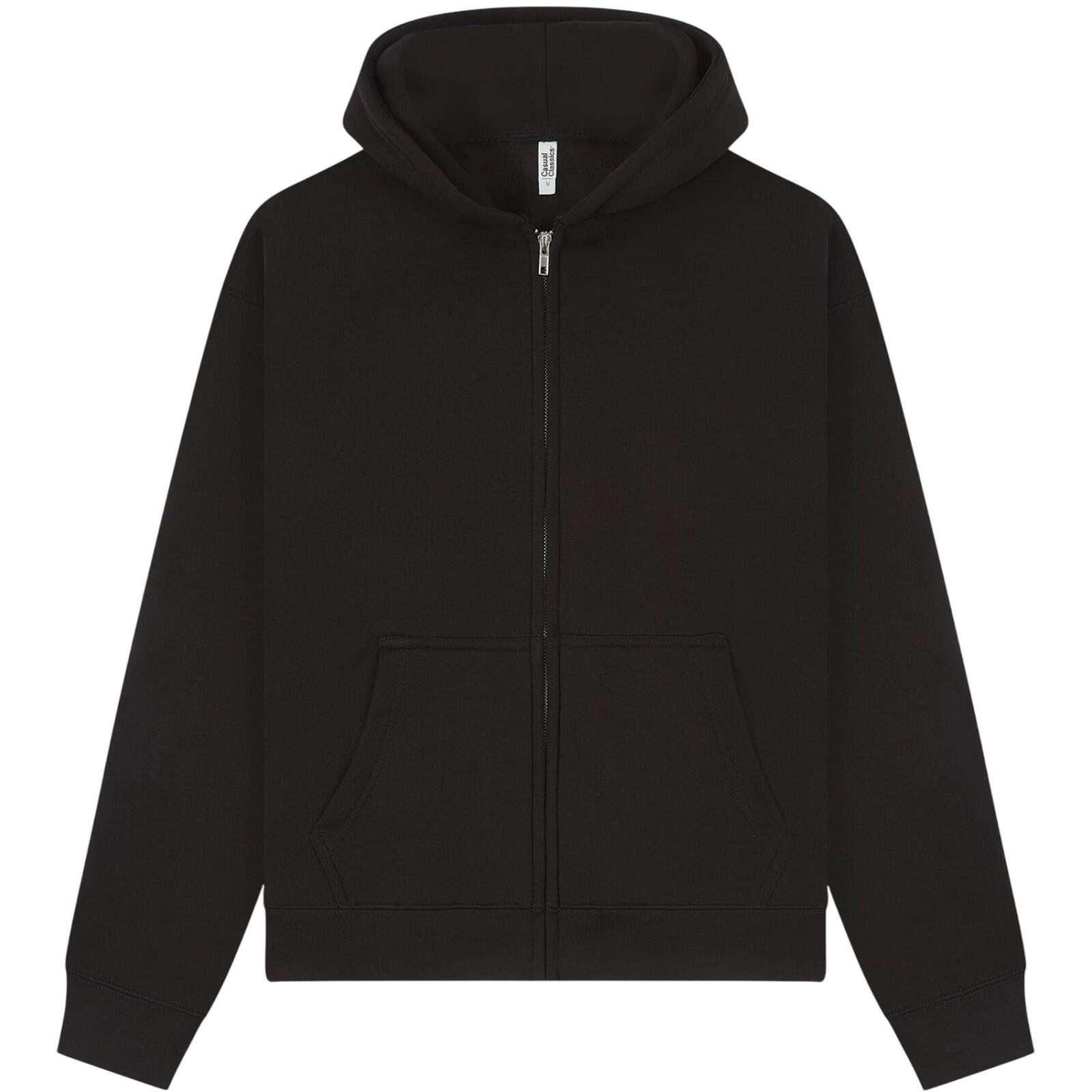 Casual Classics Unisex Adult Premium Boxy Oversized Full Zip Hoodie