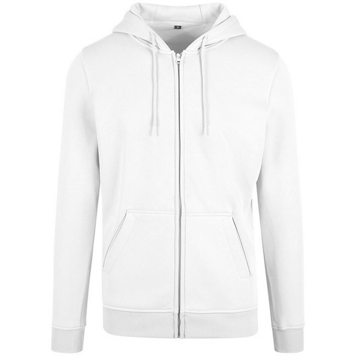 Build Your Brand Mens Heavy Zip Up Hoodie