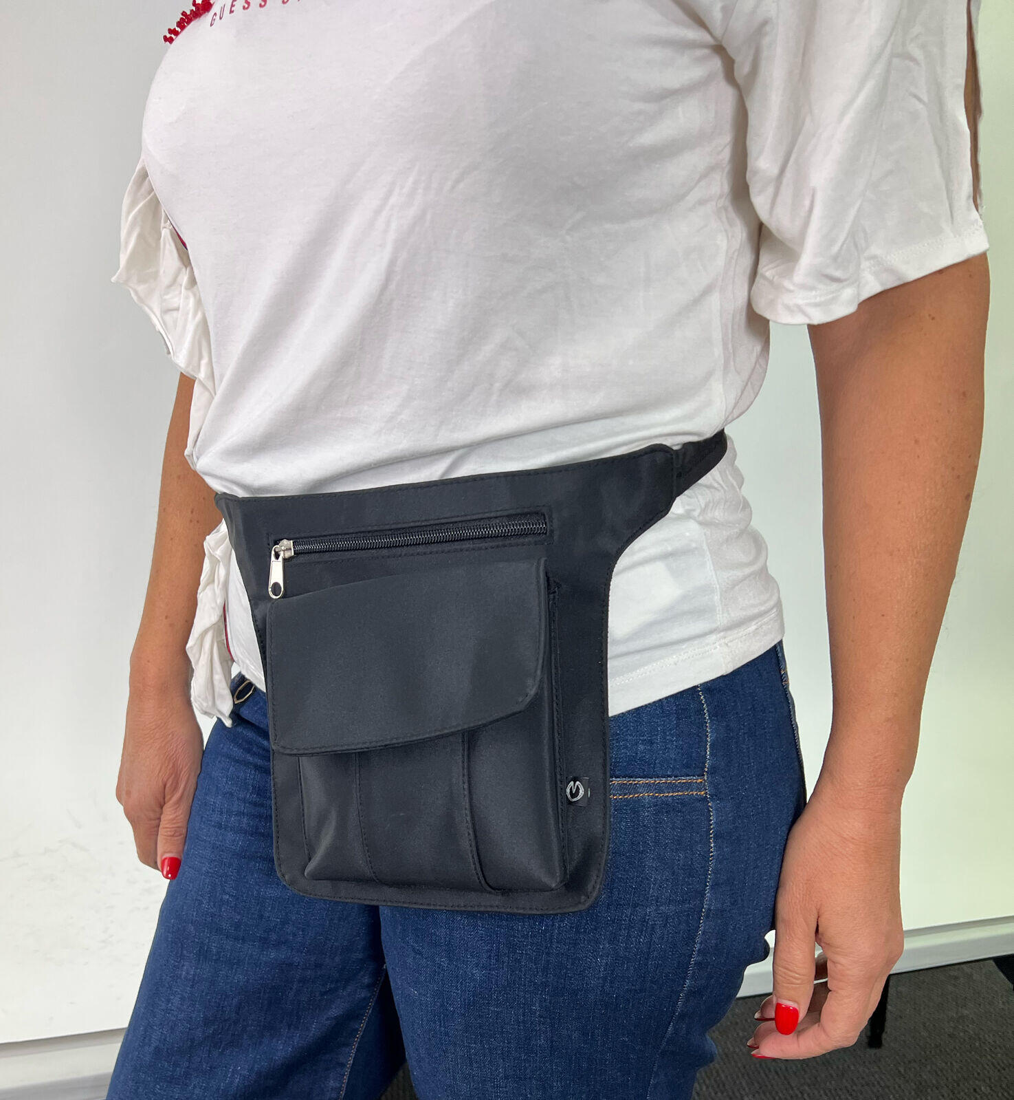 Milleni Waist Bag Utility Travel Belt Bum Bag Adjustable Strap w/ Zipper