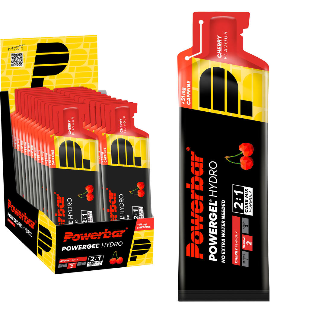 Powerbar PowerGel Hydro (24x67ml) Cherry (with caffeine) - Energy & Endurance
