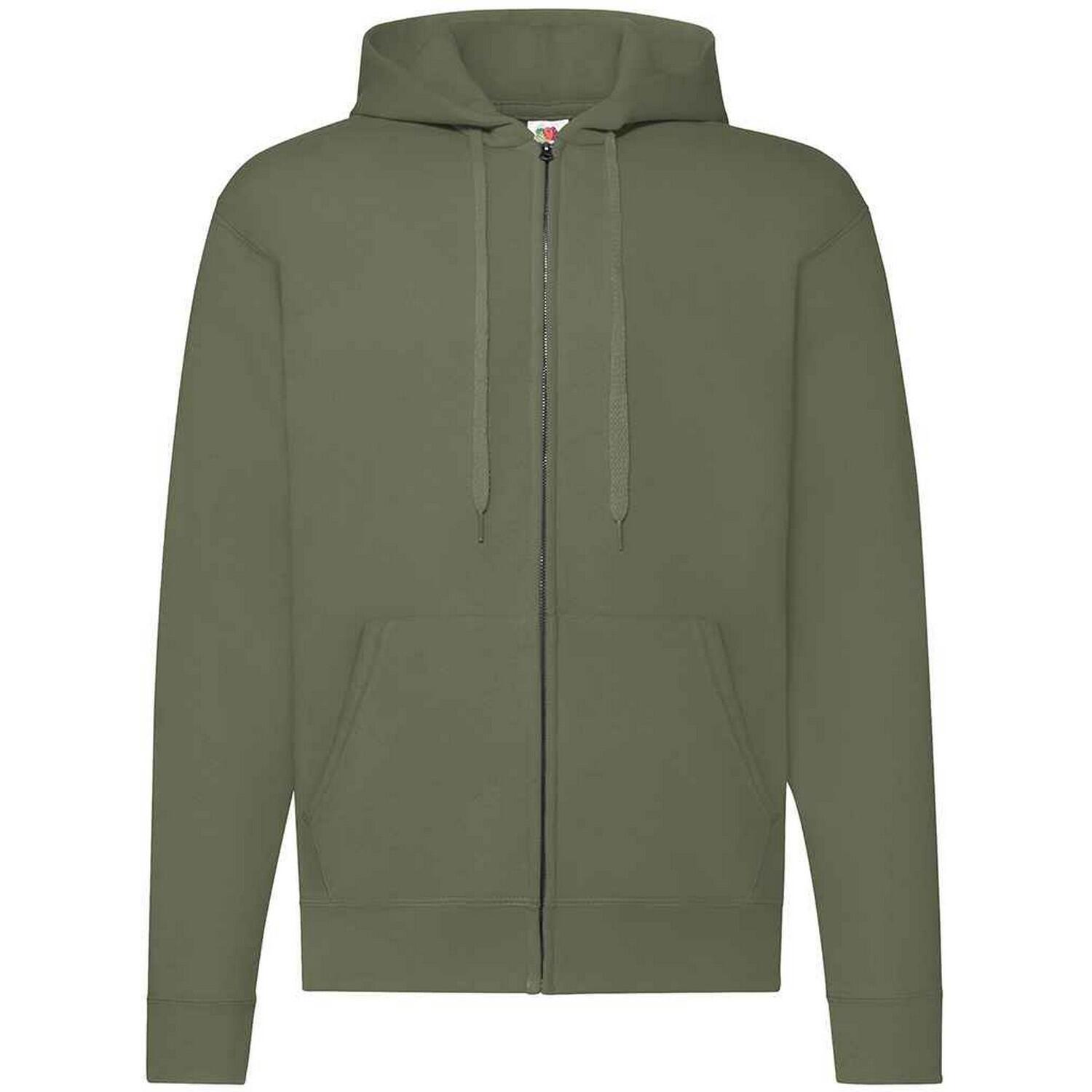 Fruit Of The Loom Mens Classic Zipped Hoodie