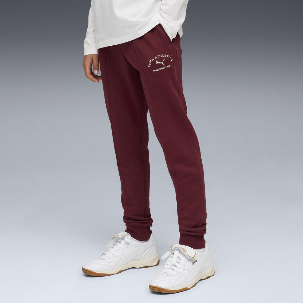 Młodzieżowe spodnie dresowe PUMA Class PUMA Ruby Shimmer Red