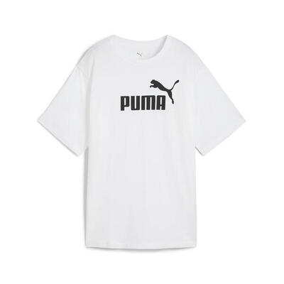 Essentials No. 1 Logo Relaxed T-Shirt Damen PUMA White