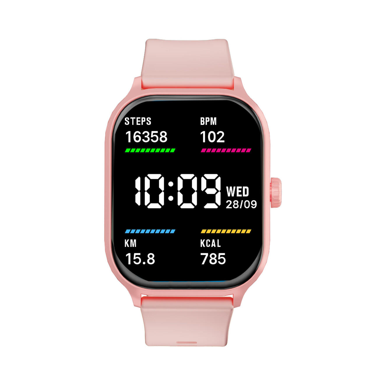 V-Fitness Smart Watch with 2 Inch Touch Screen (Pink)
