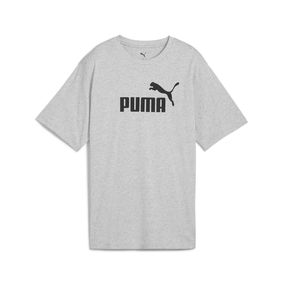 Damska luźna koszulka Essentials z logo No.1 PUMA Light Gray Heather