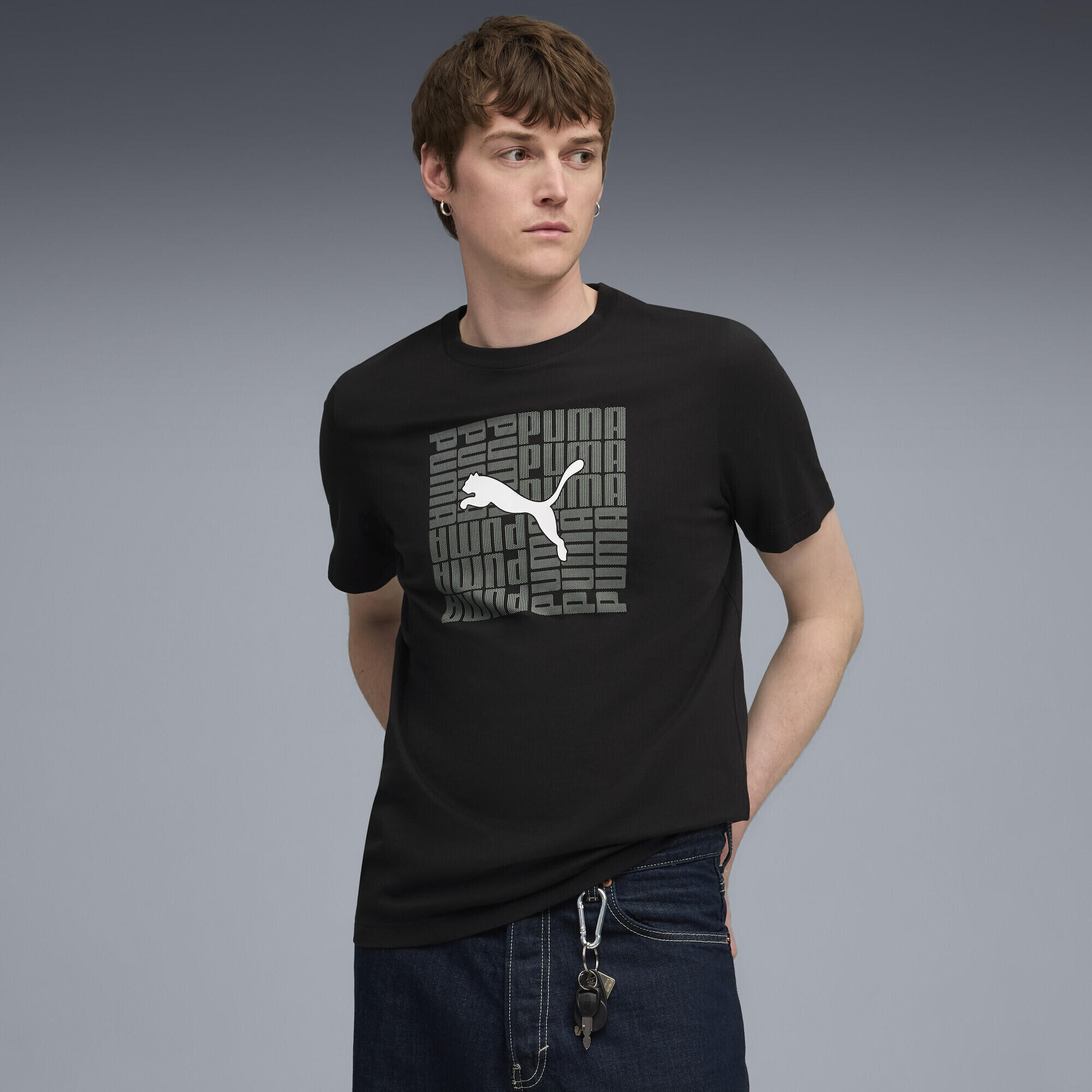 T-shirt à motif carré Homme PUMA 2/7