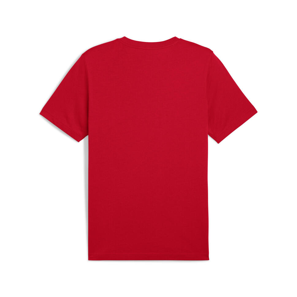 Męska koszulka Essentials z dwukolorowym logo No. 1 PUMA For All Time Red