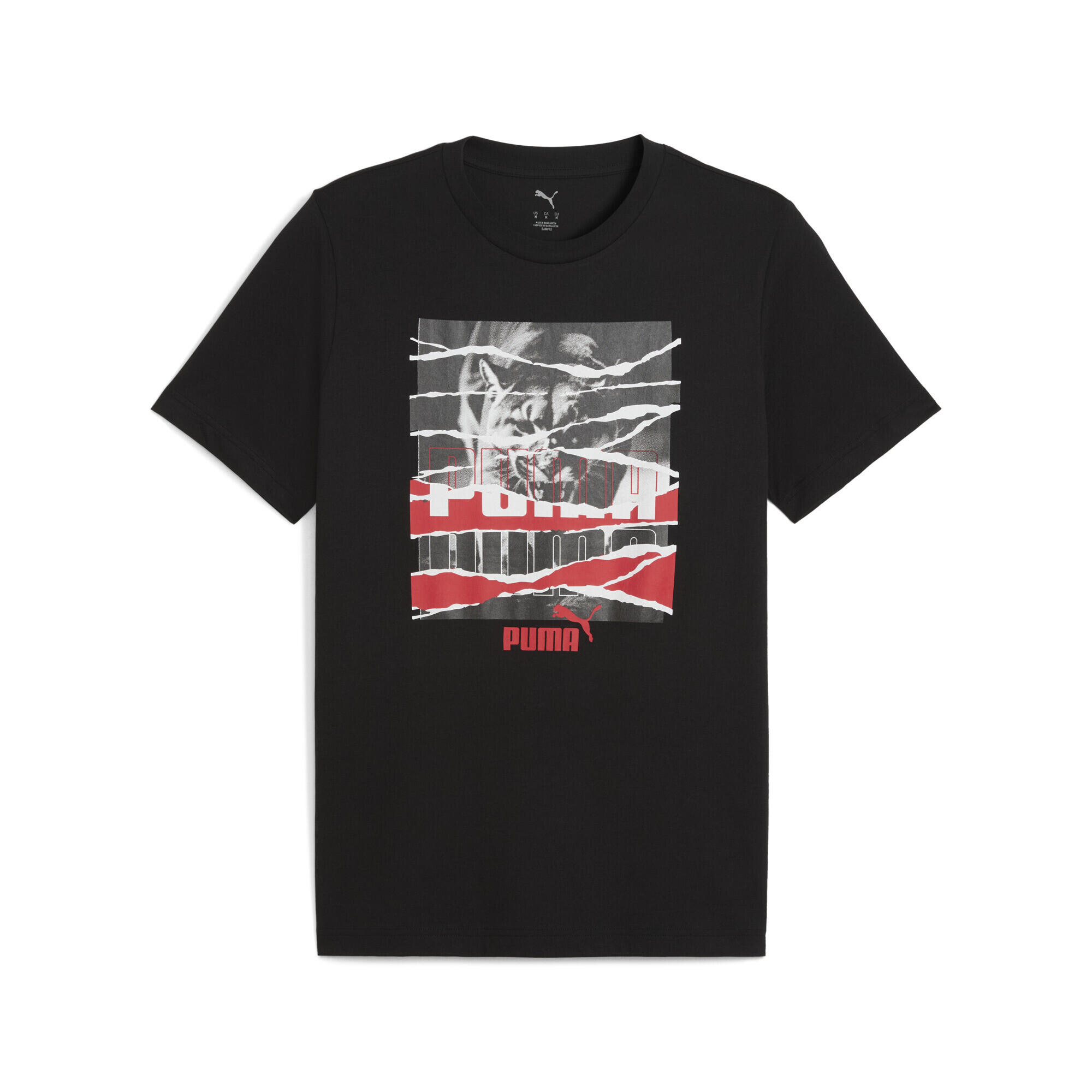 PUMA T-shirt con grafica Photoprint da uomo PUMA Black