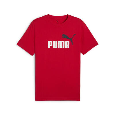 Essentials 2 colour no. 1 logo t-shirt voor heren puma for all time red