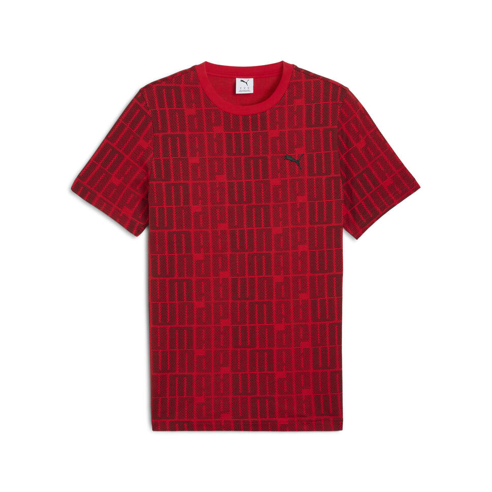 Męska koszulka Essentials Logo Lab PUMA For All Time Red