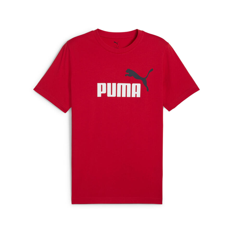 Męska koszulka Essentials z dwukolorowym logo No. 1 PUMA For All Time Red