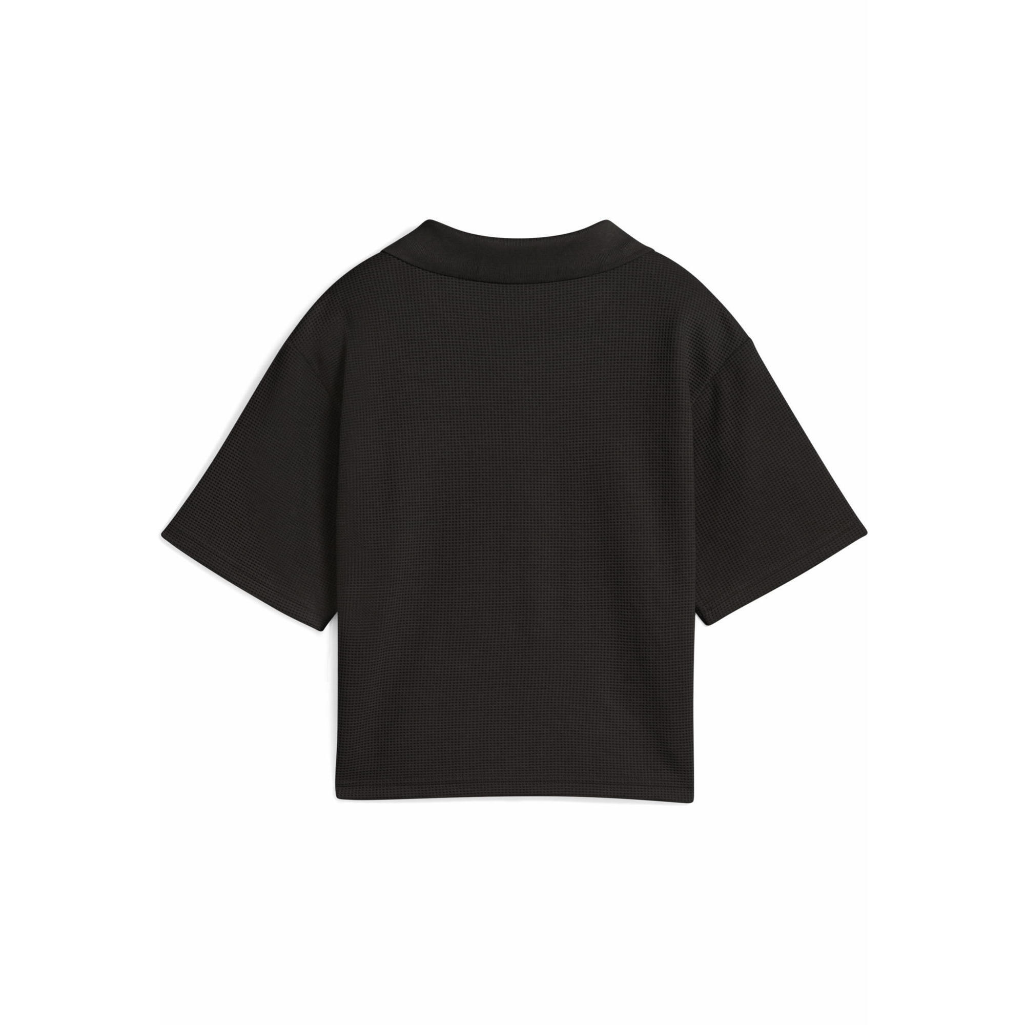 Damska koszulka polo PUMA Class o luźnym kroju PUMA Black