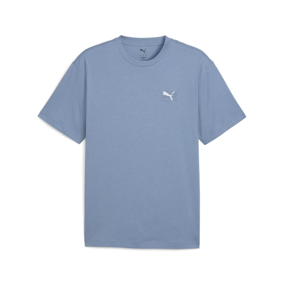 Męska koszulka z grafiką siateczki PUMA Cool Blue