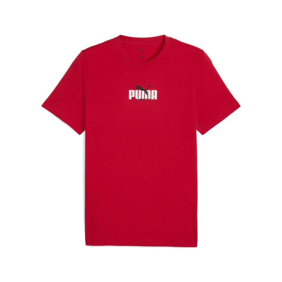 Męska koszulka z grafiką i napisem PUMA PUMA For All Time Red