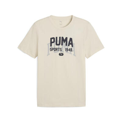 Graphic varsity t-shirt voor heren puma