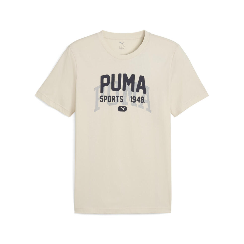 Męska koszulka z grafiką w uniwersyteckim stylu PUMA Alpine Snow White